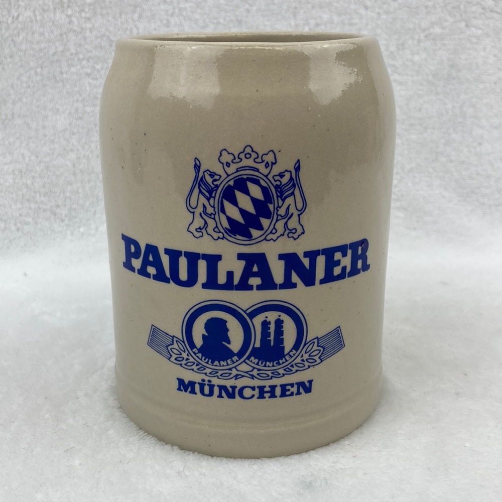 Paulaner Munchen Heavy Stoneware Beer Stein 20 oz.